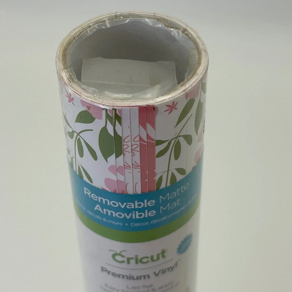 Cricut Premium Vinyl Floral Removable Matte In Bloom Pink Sampler 6 Sheets 12x12
